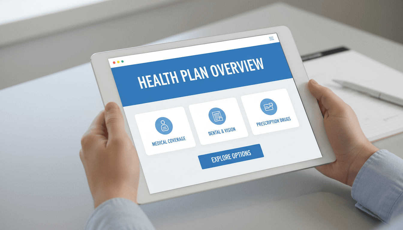 Hands holding tablet showing insurance information clearly