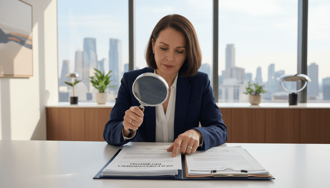 Professional document review and authentication process