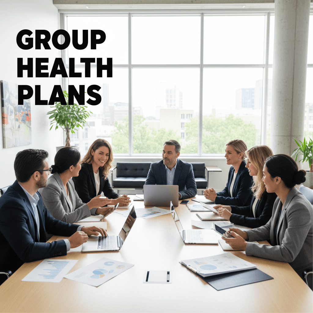 Family reviewing health insurance coverage options